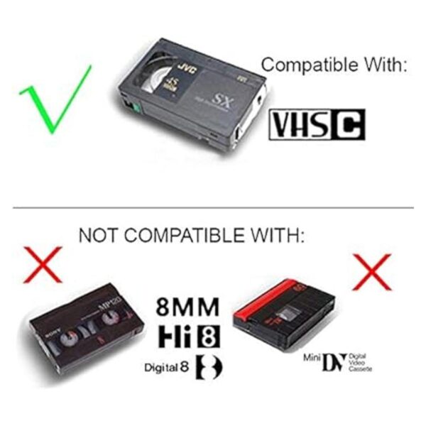 Adaptador de casete VHSC motorizado para JVC CP7U CP6BKU_5
