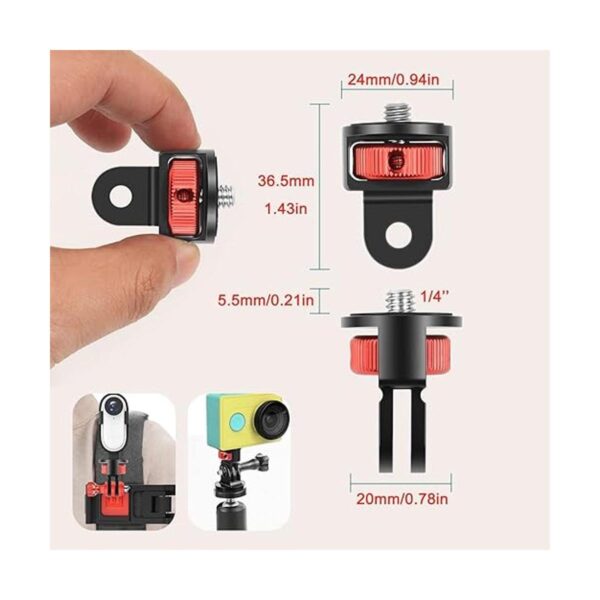Adaptador de conversión de trípode de cámara con 3 cámaras_2