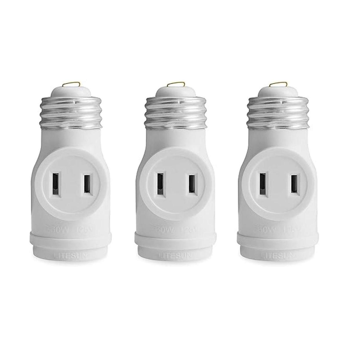 Adaptador de enchufe de 2 tomas de corriente a enchufe