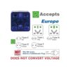 Adaptador de enchufe de viaje para EUUKCNAUIN a_2