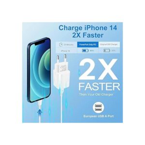 Adaptador de enchufe de viaje europeo para iPhone