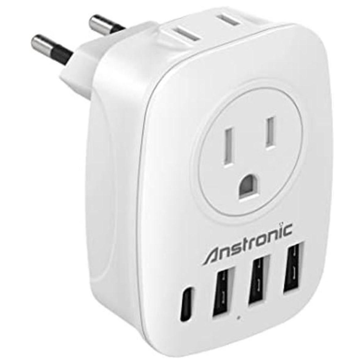 Adaptador de enchufe europeo adaptador de corriente de