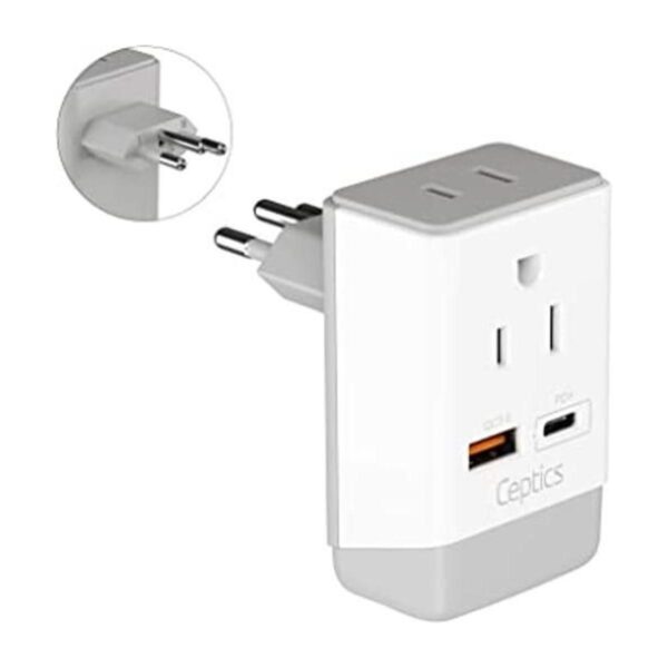 Adaptador de enchufe de alimentación Brasil Rio Travel QC_1