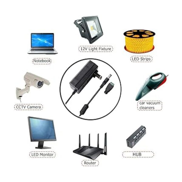 Adaptador de fuente de alimentación de 12 V 3 A CACC_5