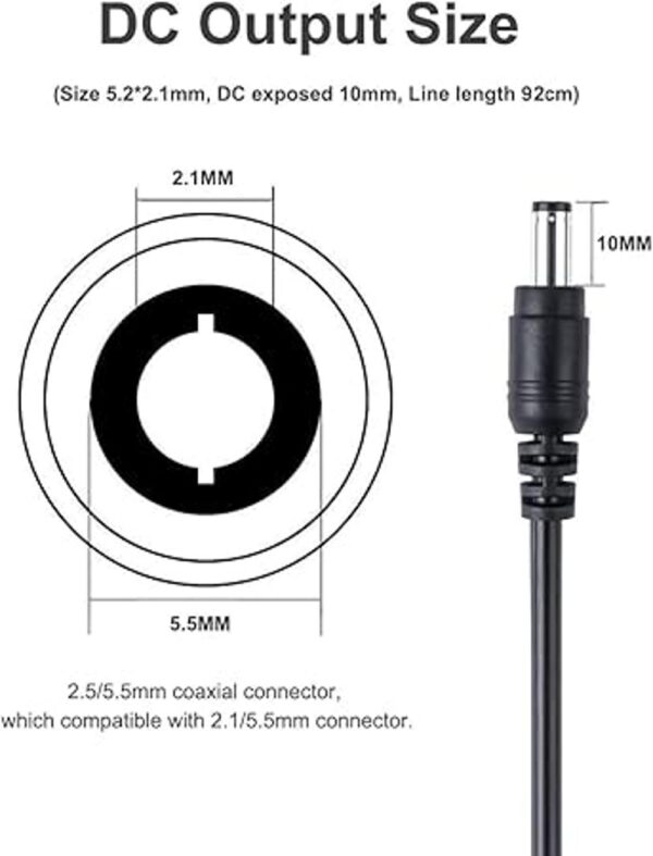 Adaptador de fuente de alimentación de 12 V 6 amperios