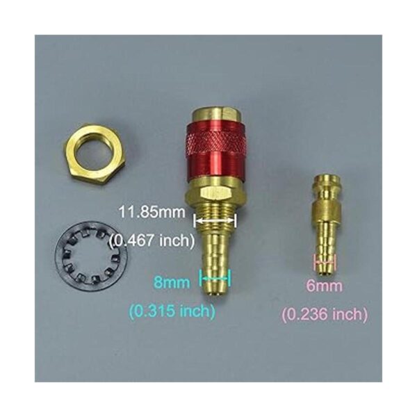 Adaptador de gas y refrigeración por agua conector rápido_3