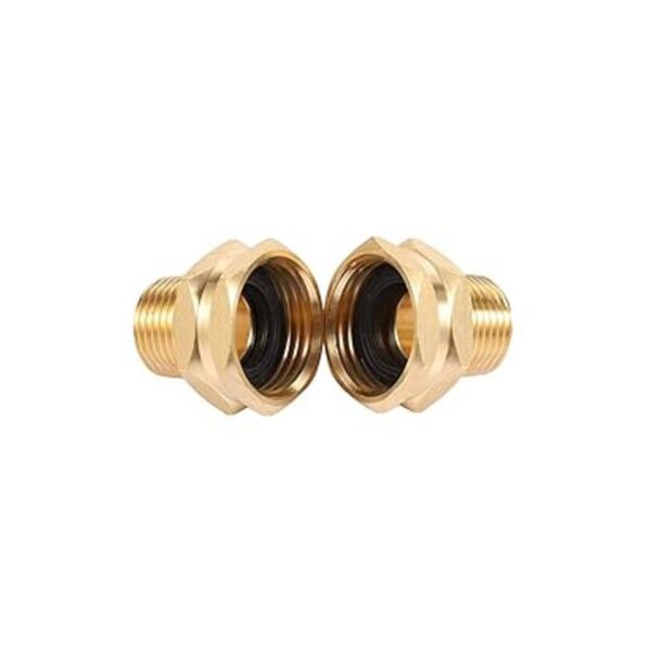 Adaptador de manguera de jardín de latón conector macho_2
