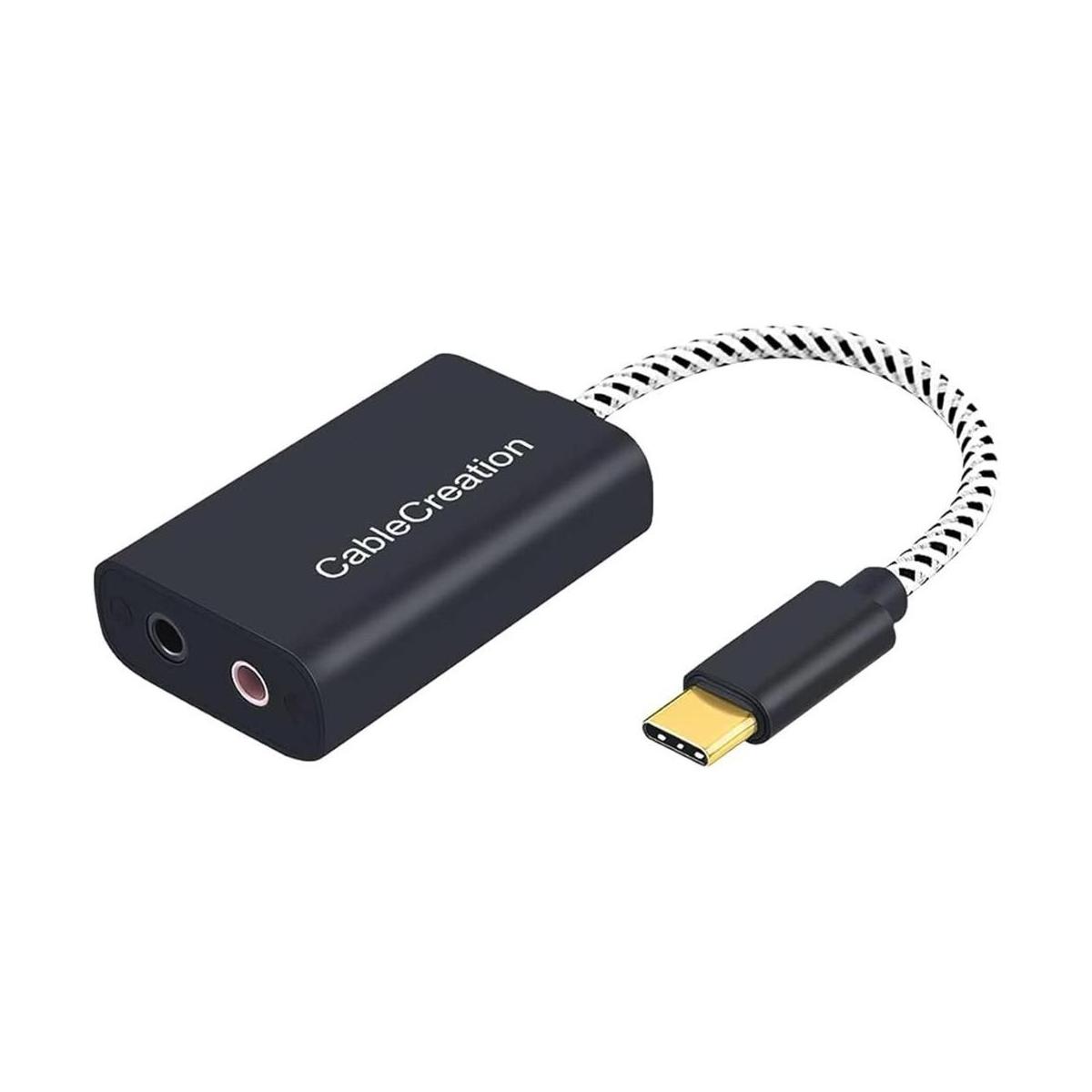 Adaptador de micrófono USBC CableCreation tipo C tarjeta