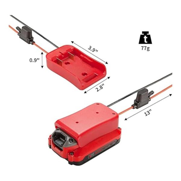 Adaptador de rueda de alimentación para batería V20