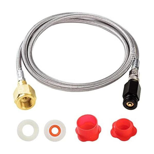 Adaptador de recambio de cilindro de CO2 G12 con manguera_1