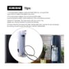 Adaptador de recambio de cilindro de CO2 G12 con manguera_6
