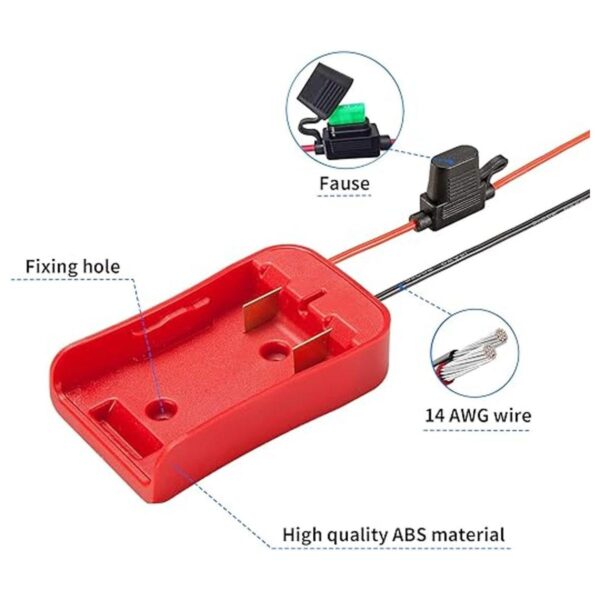 Adaptador de rueda de alimentación para batería V20