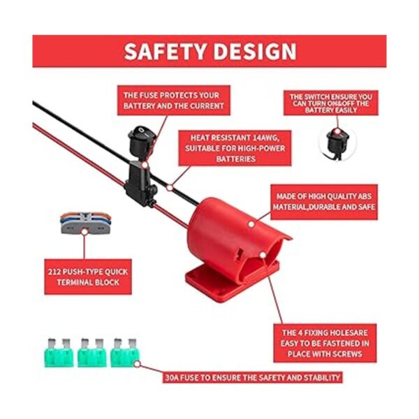Adaptador de ruedas eléctricas para Milwaukee 12V M12