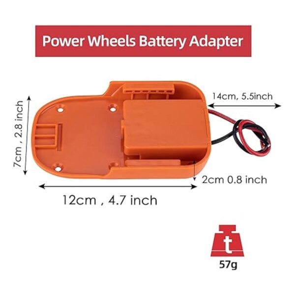 Adaptador de ruedas eléctricas para Ridgid AEG 18V Hyper