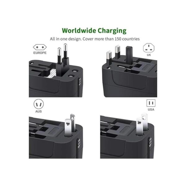 Adaptador de viaje VCOO Universal todo en uno Todo el_2