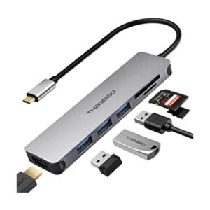Adaptador multipuerto USB C Hub Dongle de aluminio_1