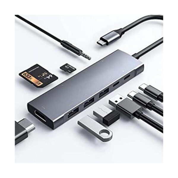 Adaptador multipuerto USB C Hub para iPad Pro MacBook Pro_1