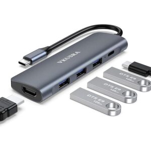 Adaptador multipuerto USB C Hub VKUSRA USB C 5 en 1 con_1