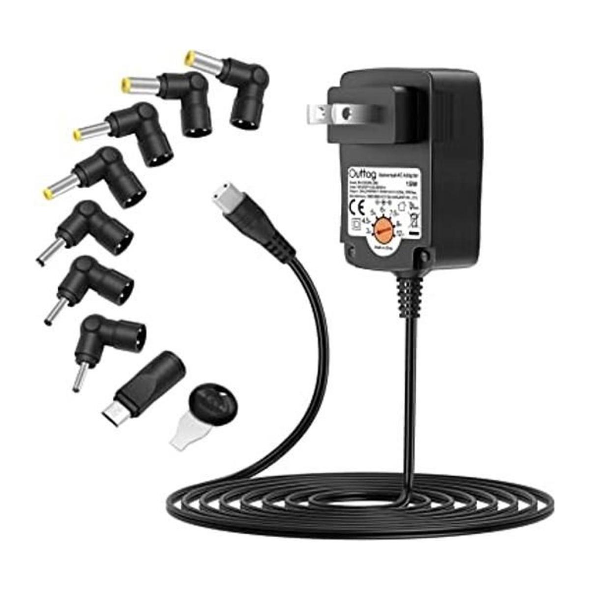 Adaptador universal de CA de 15 W 3 V 4.5 V 5 V 6 V
