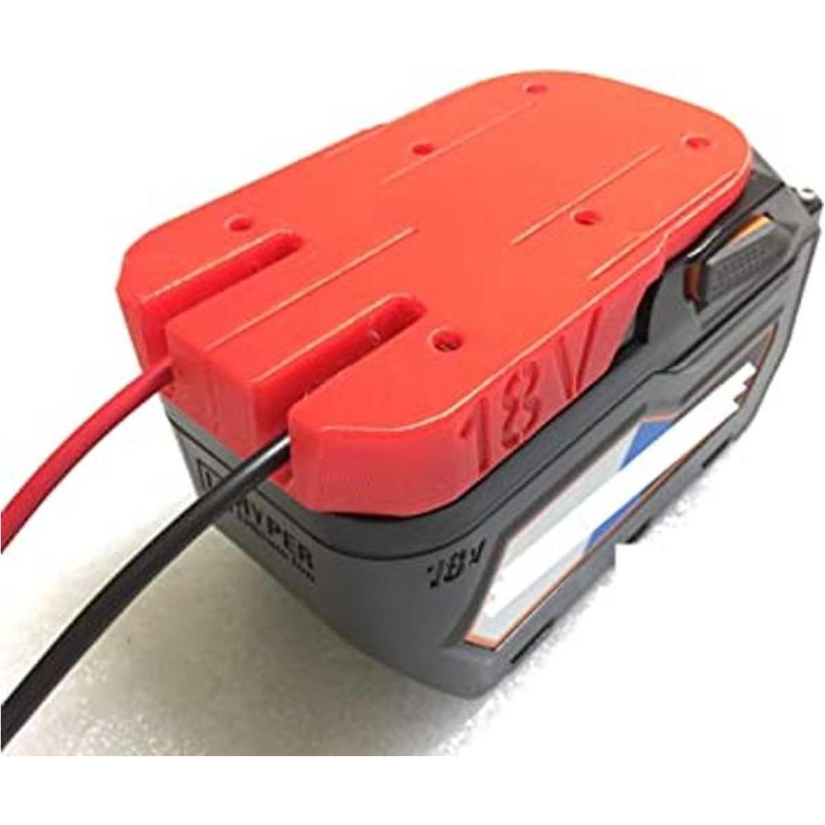 Adaptador rojo 10AWG para Ridgid 18V Hyper liion batería
