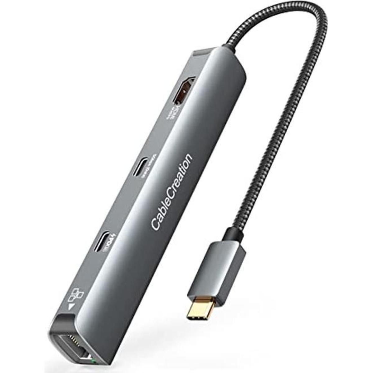 Adaptador multipuerto USB C concentrador CableCreation 6