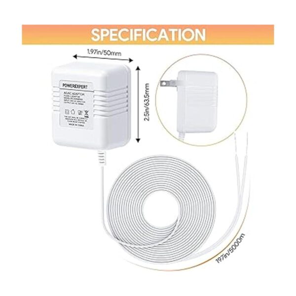 Adaptador transformador de timbre de 24 V para timbre de