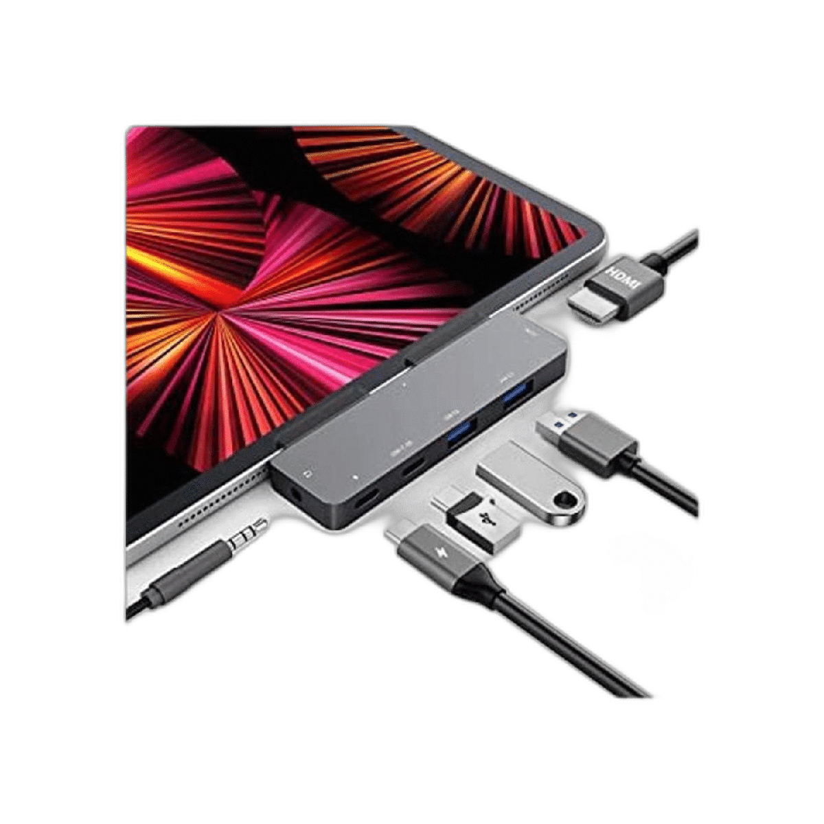 Adaptador para iPad Pro USB C Hub 1112.9 20212018iPad