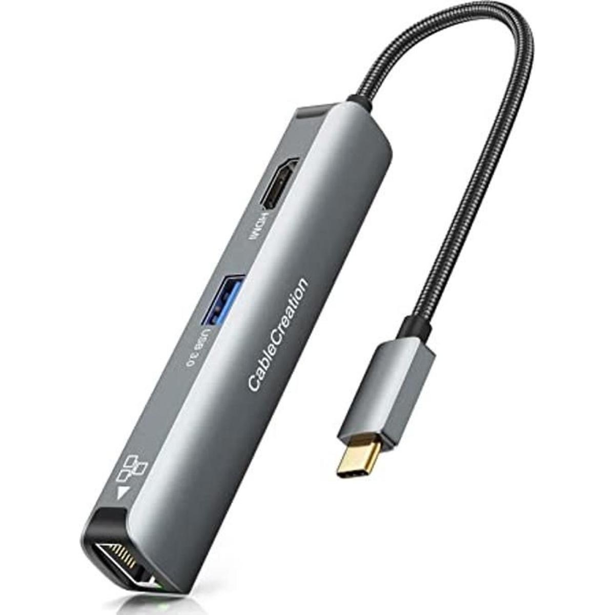 Adaptador multipuerto USB C concentrador CableCreation 5