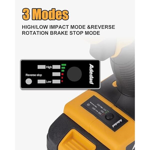 Adedad Llave de impacto inalámbrica de 20 V de 12_5