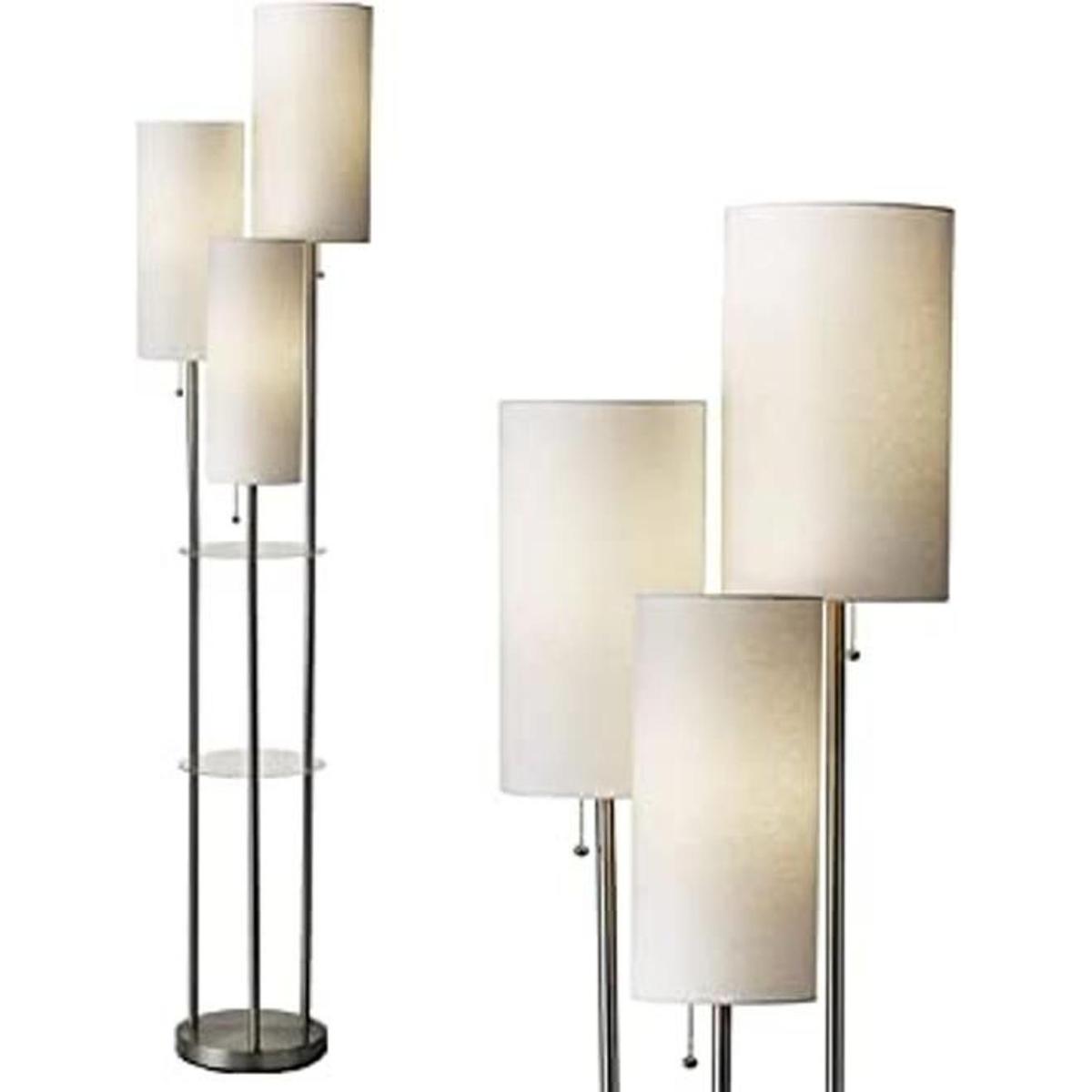 Adesso Trio lámpara de piso con tres luces