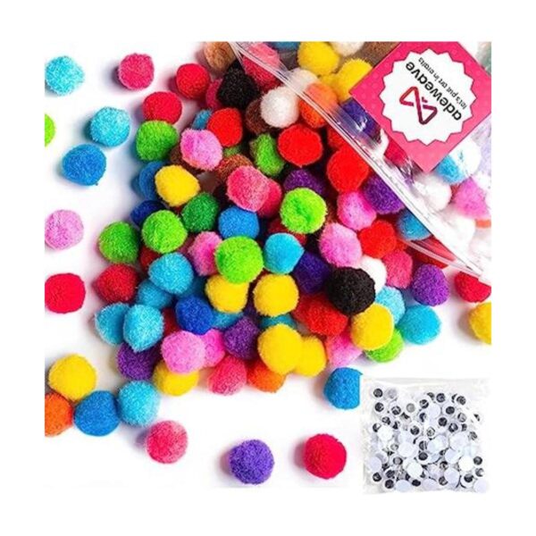 Adeweave 300 pompones de 1 pulgada para artes y_1