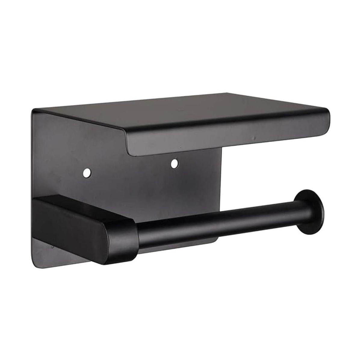 Adhesivo para papel higiénico negro mate soporte para