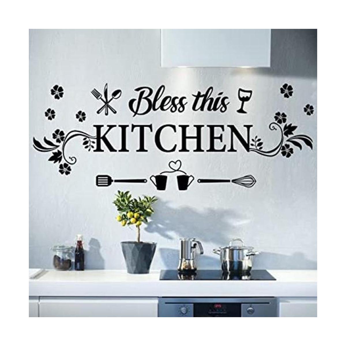 Adhesivo decorativo de pared de cocina citas de cocina