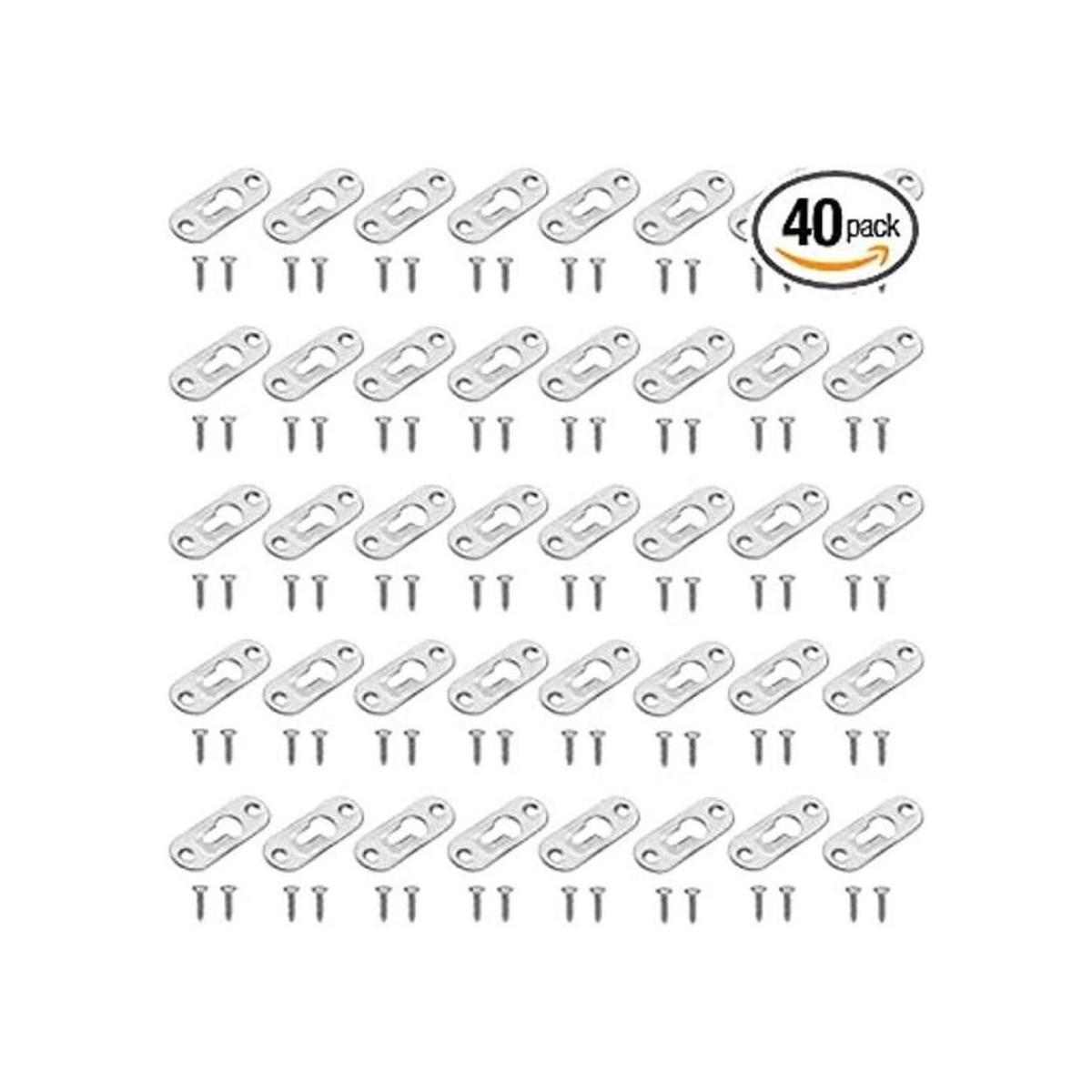 Adiyer Paquete de 40 ganchos individuales de 1.693 in x