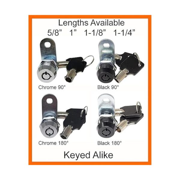 Admiral Locks Cerradura de leva tubular con llaves