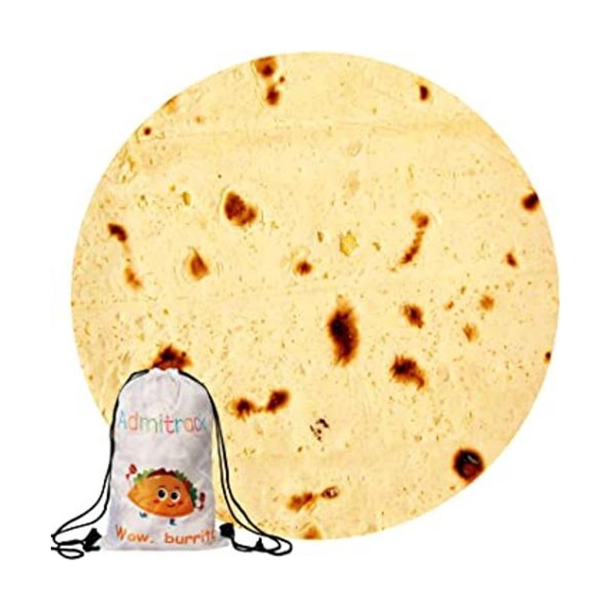 Admitrack Cobija ligera de tortilla manta redonda de