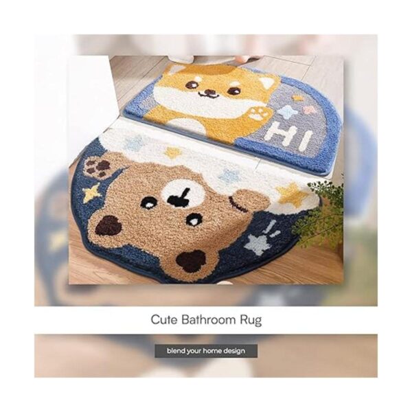 Adorable alfombra de baño de animales 17.5 x 29.5