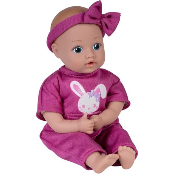Adora Mini muñeca de bebé con suave conejo flocado amigo_2
