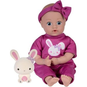Adora Mini muñeca de bebé con suave conejo flocado amigo_1