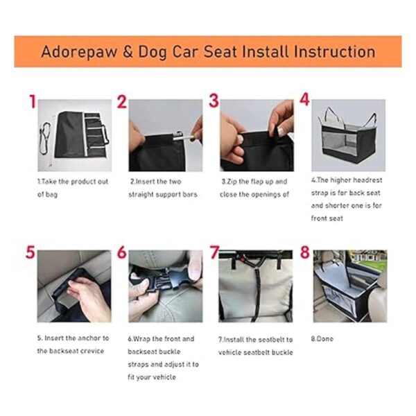 Adorepaw Dog Car Seat for Large Dogs Seat Extender for