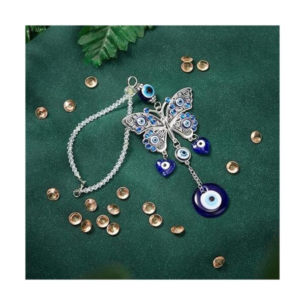 Adorno colgante de mal de ojo azul malvado para espejo
