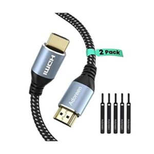 Adoreen Cable HDMI 4K de 2 piespaquete de 2 pies de alta_1