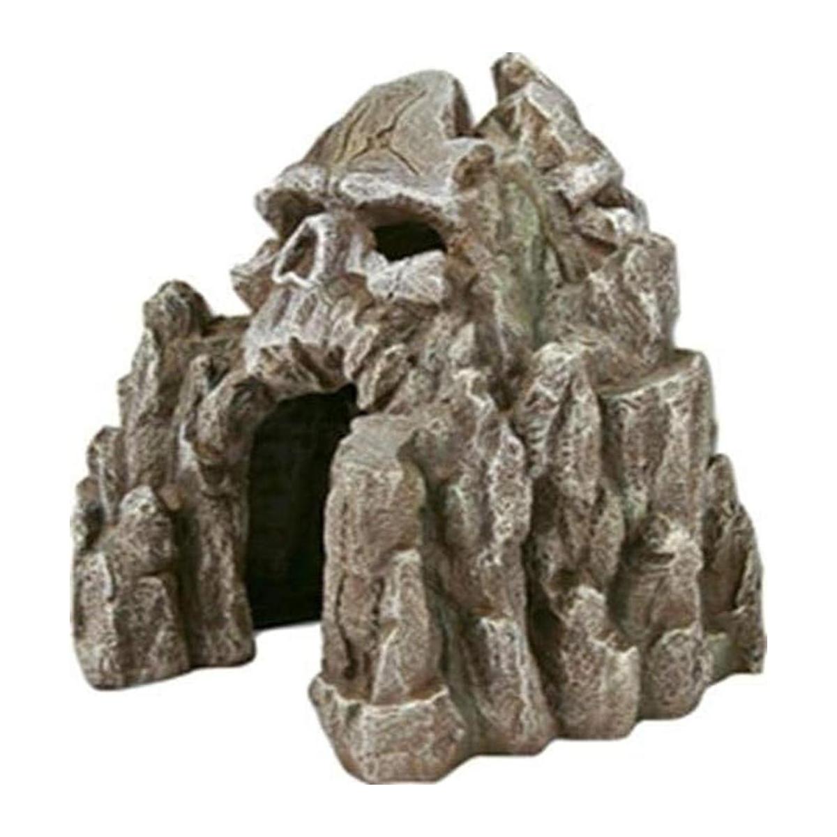 Adorno de acuario de montaña con diseño de calaveras