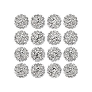 Adornos de diamantes de imitación de 0.748 in con parte