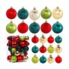 Adornos para árbol de Navidad juego de 40 adornos de bola_1