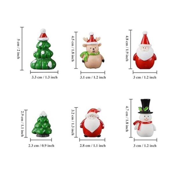 Adornos de jardín en miniatura 13 piezas mini Navidad_2