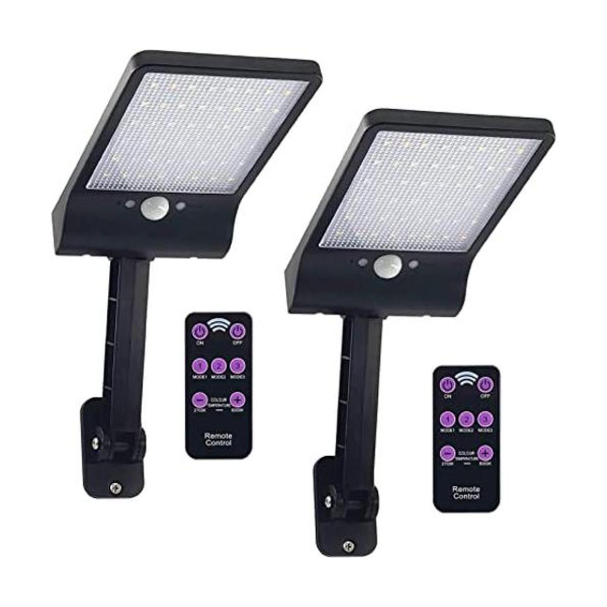 Adowan Luces solares LED para exteriores con sensor de