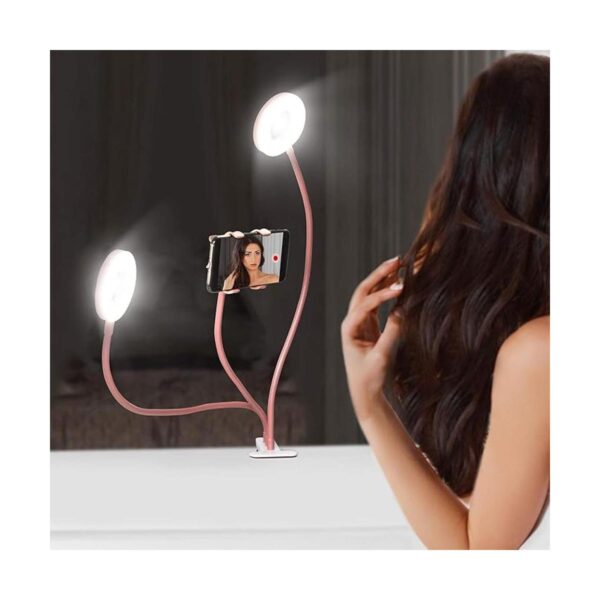Aduro UStream Selfie Anillo de luz con soporte doble_2
