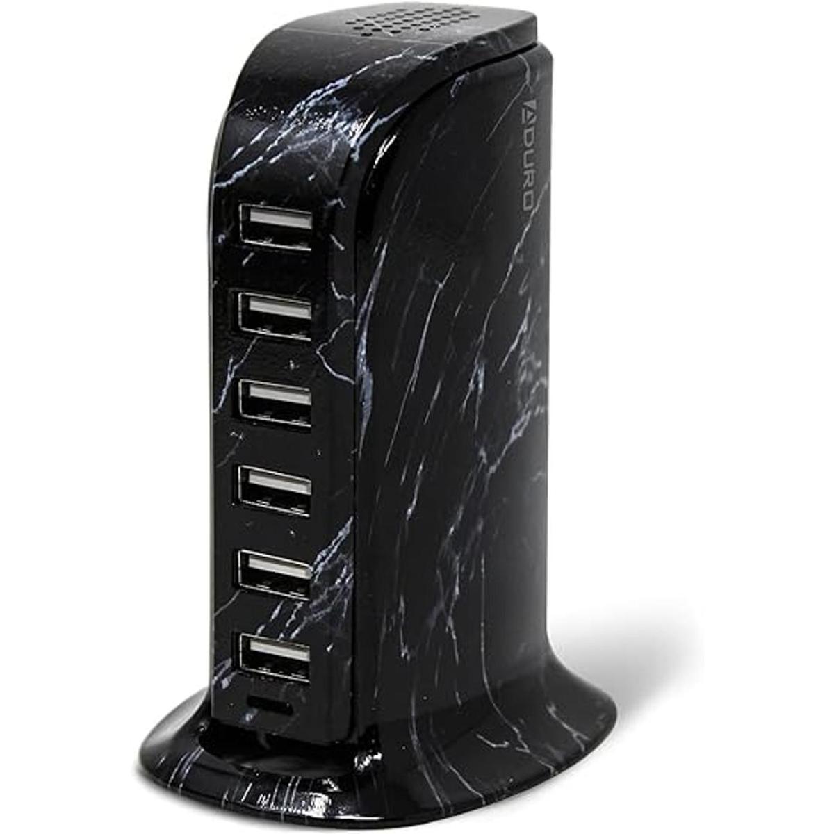 Aduro Cargador de pared de estación de carga USB de 40 W y