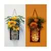AerWo Juego de 2 apliques de girasol para decoración de_4